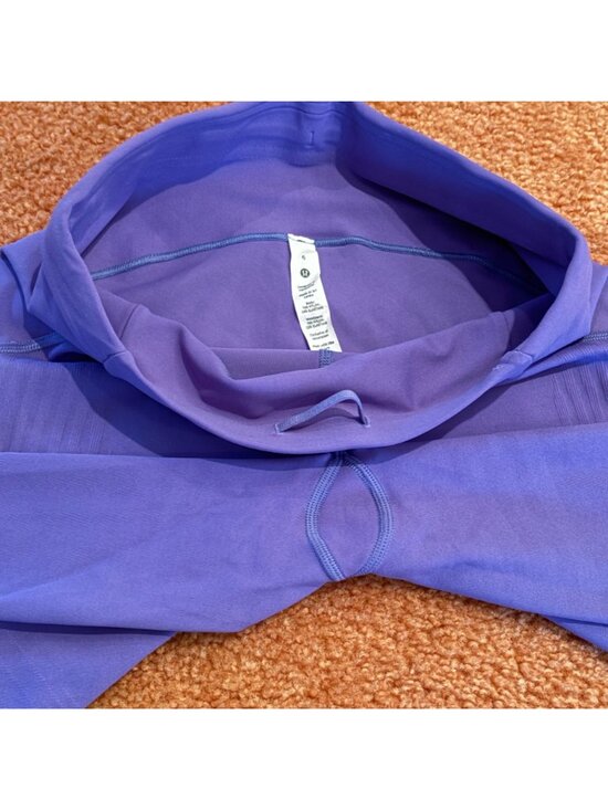 NWOT New Lululemon SenseKnit Running High-Rise Shorts 10" Charged Indigo Size 6 - Picture 10 of 10